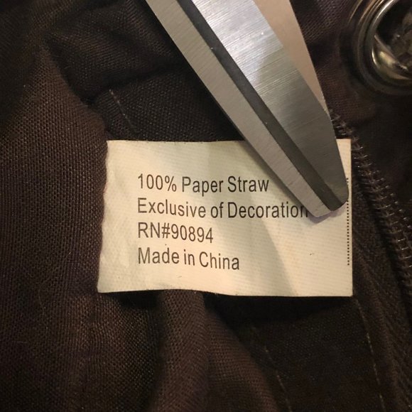 Paper Straw Small Purse Used - Picture 9 of 12